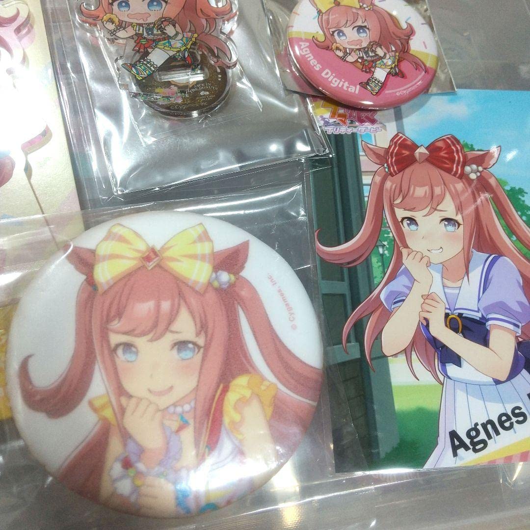 ウマ娘 アグネスデジタル 缶バッジ キャラバッジ ウマ娘】 アグネスデジタル 缶バッジ キャラバッジコレクション